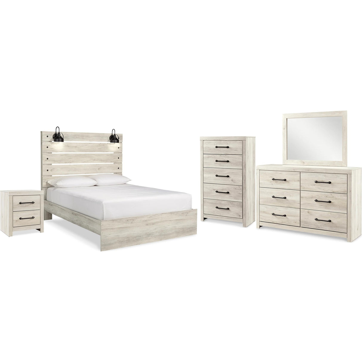 Signature Design by Ashley Cambeck B192B97 7 pc Queen Panel Bedroom Set IMAGE 1