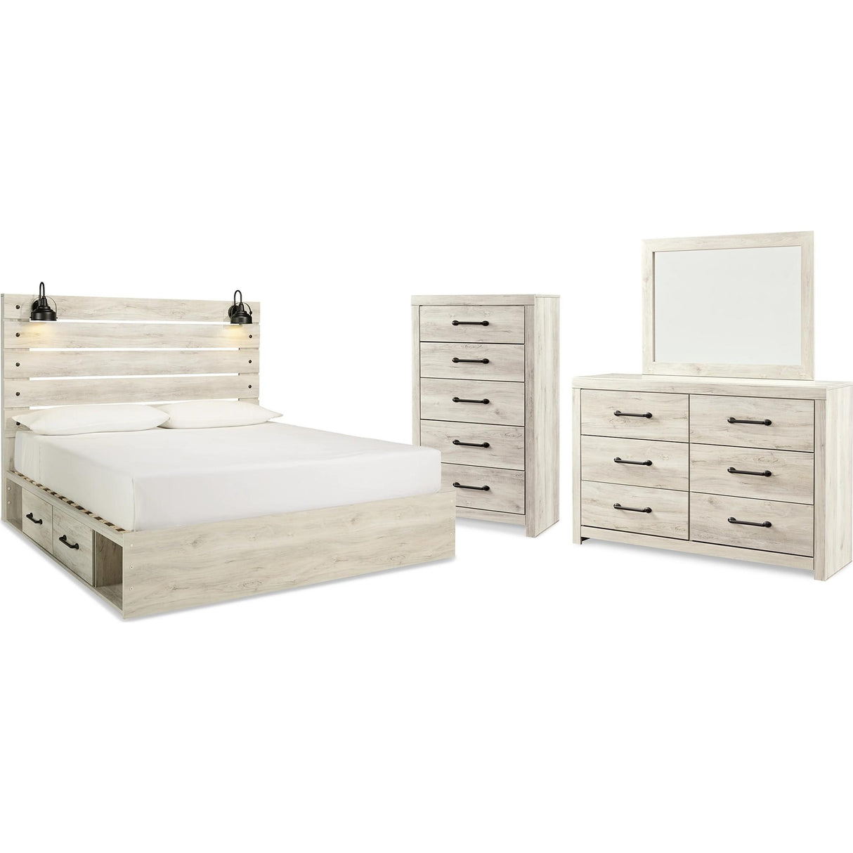 Signature Design by Ashley Cambeck B192B66 6 pc King Storage Panel Bedroom Set IMAGE 1