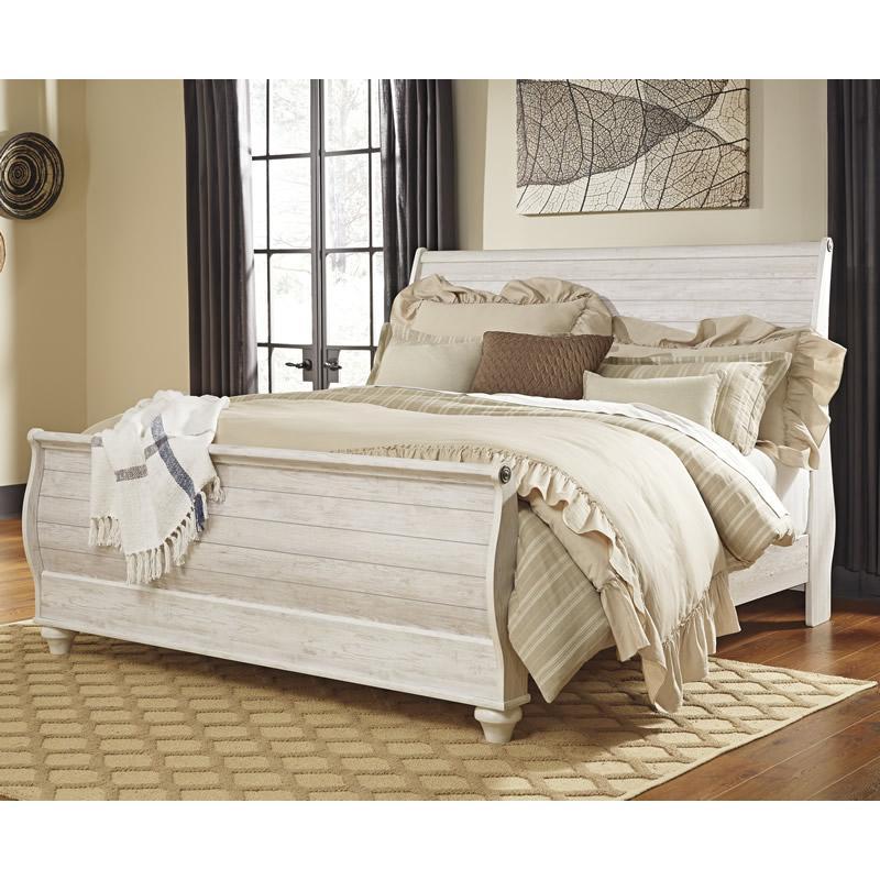 Signature Design by Ashley Willowton B267B46 7 pc King Sleigh Bedroom Set IMAGE 2