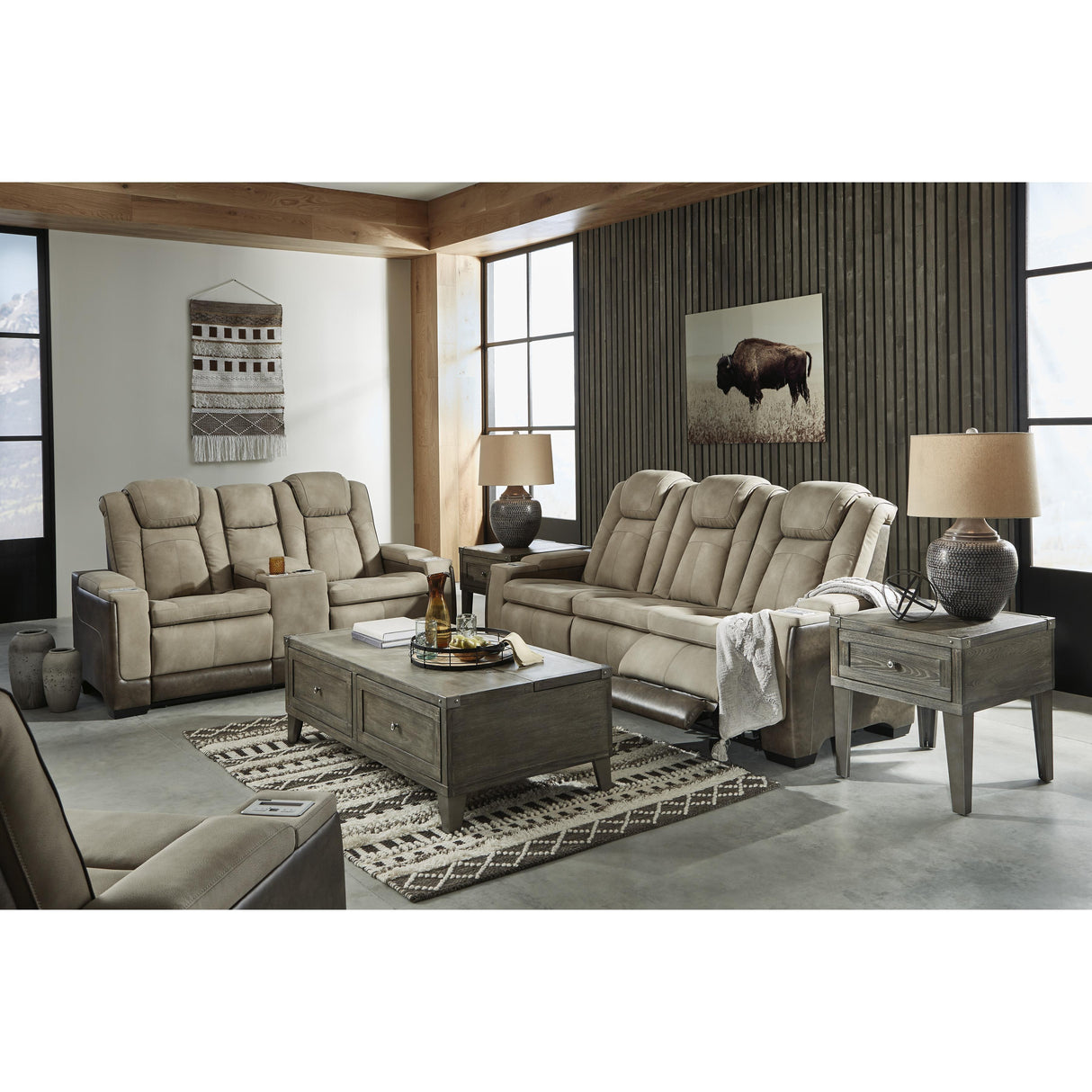 Signature Design by Ashley Next-Gen Durapella 22003U2 3 pc Power Reclining Living Room Set IMAGE 1