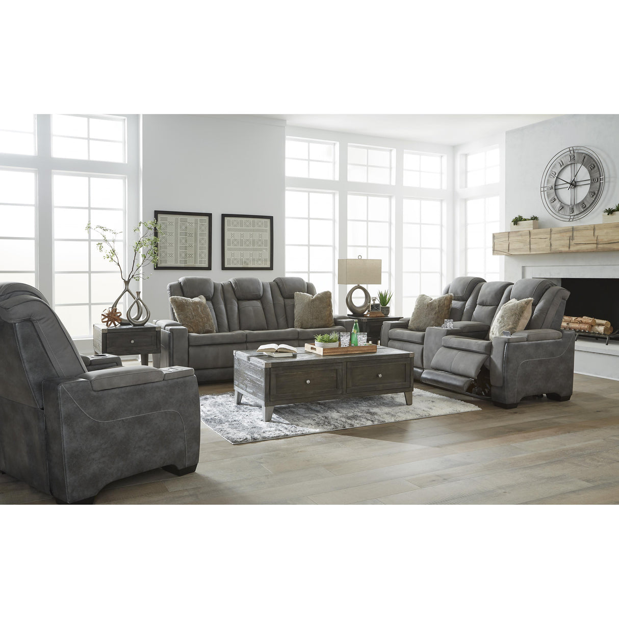 Signature Design by Ashley Next-Gen Durapella 22004U2 3 pc Power Reclining Living Room Set IMAGE 3