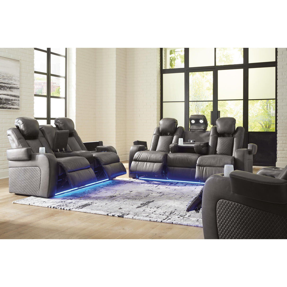 Signature Design by Ashley Fyne-Dyme 36602U2 3 pc Power Reclining Living Room Set IMAGE 3