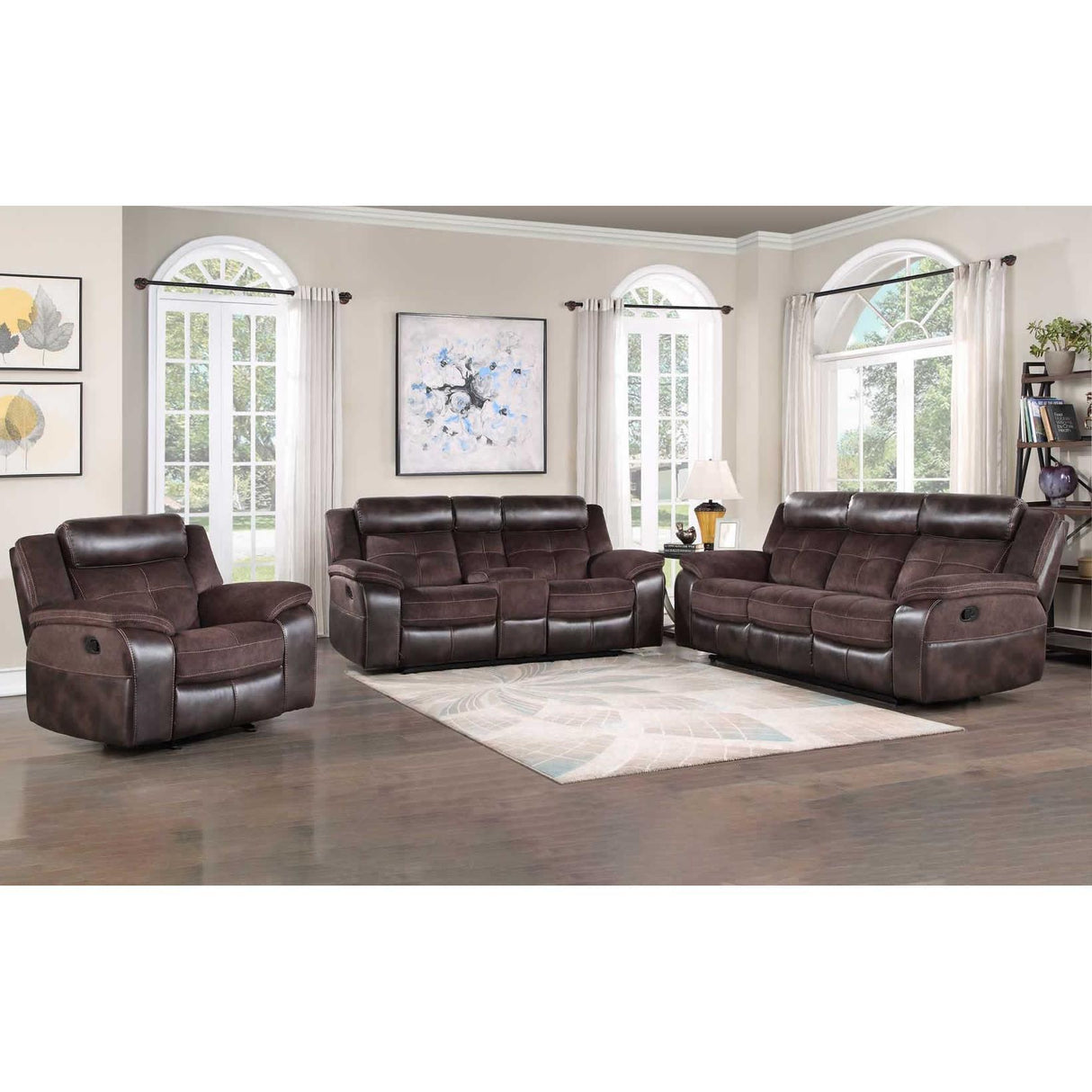 Steve Silver Furniture Pueblo UE9222C3PC 3 pc Reclining Living Room Set IMAGE 1