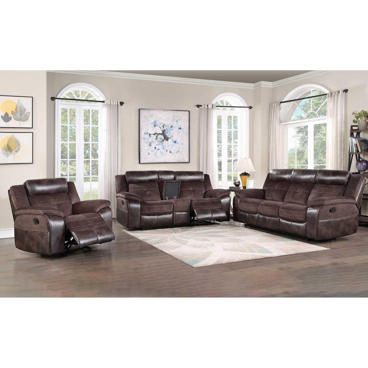 Steve Silver Furniture Pueblo UE9222C3PC 3 pc Reclining Living Room Set IMAGE 2