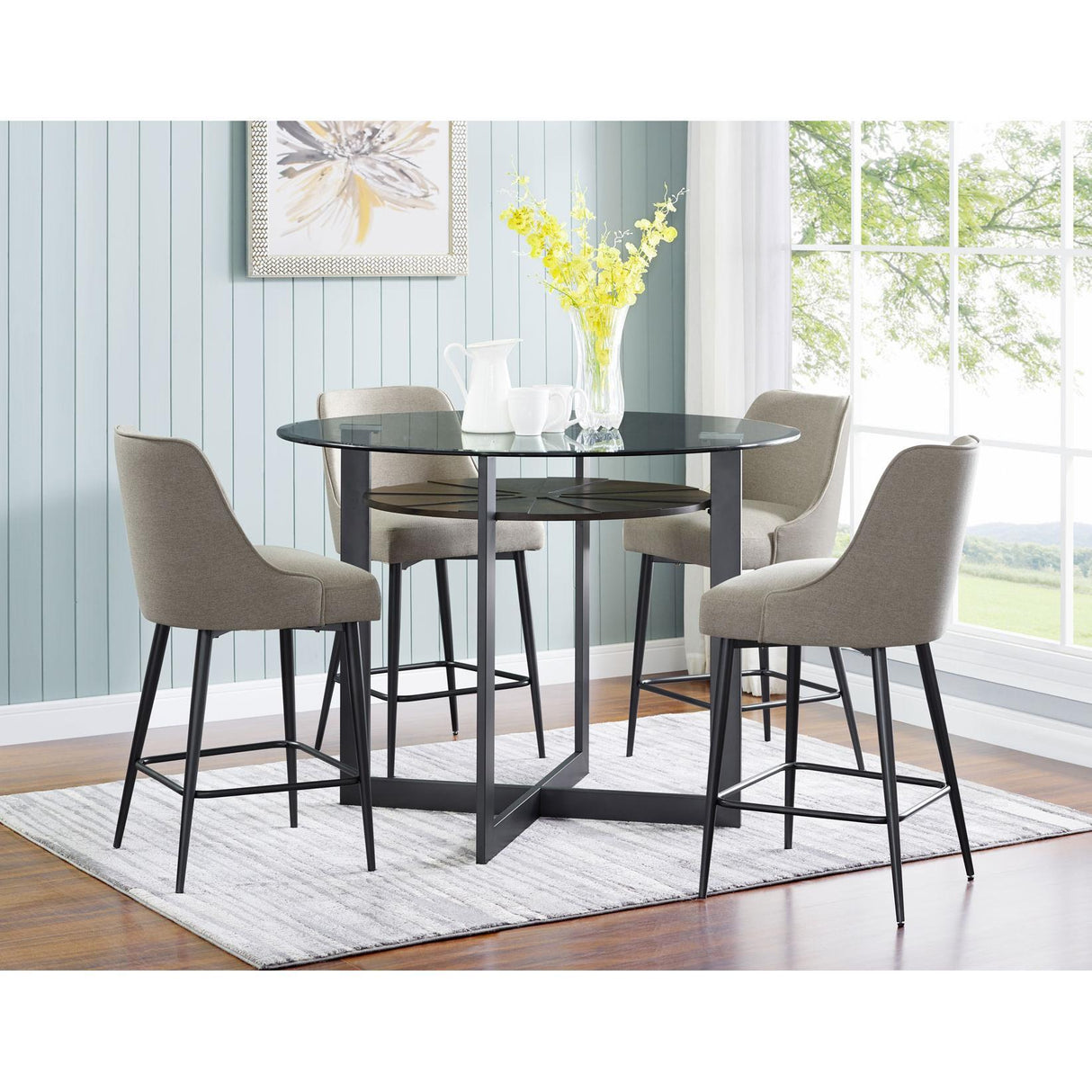 Steve Silver Furniture Olson OS480CTSK5PC 5 pc Counter Height Dining Set IMAGE 1