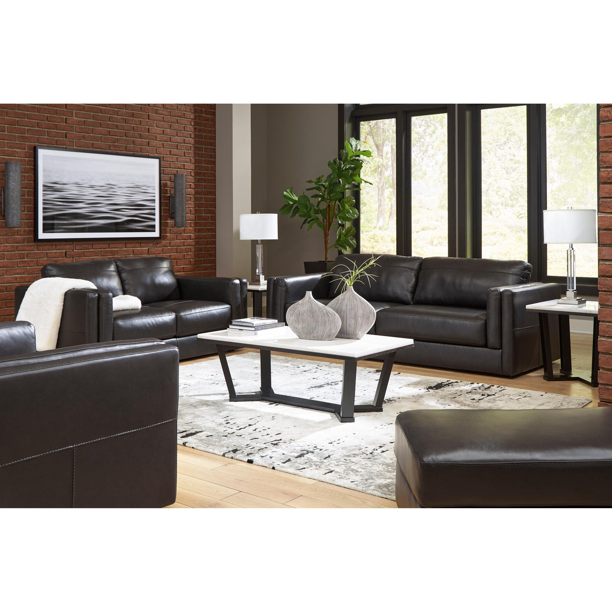 Signature Design by Ashley Amiata 57405U4 4 pc Living Room Set IMAGE 1