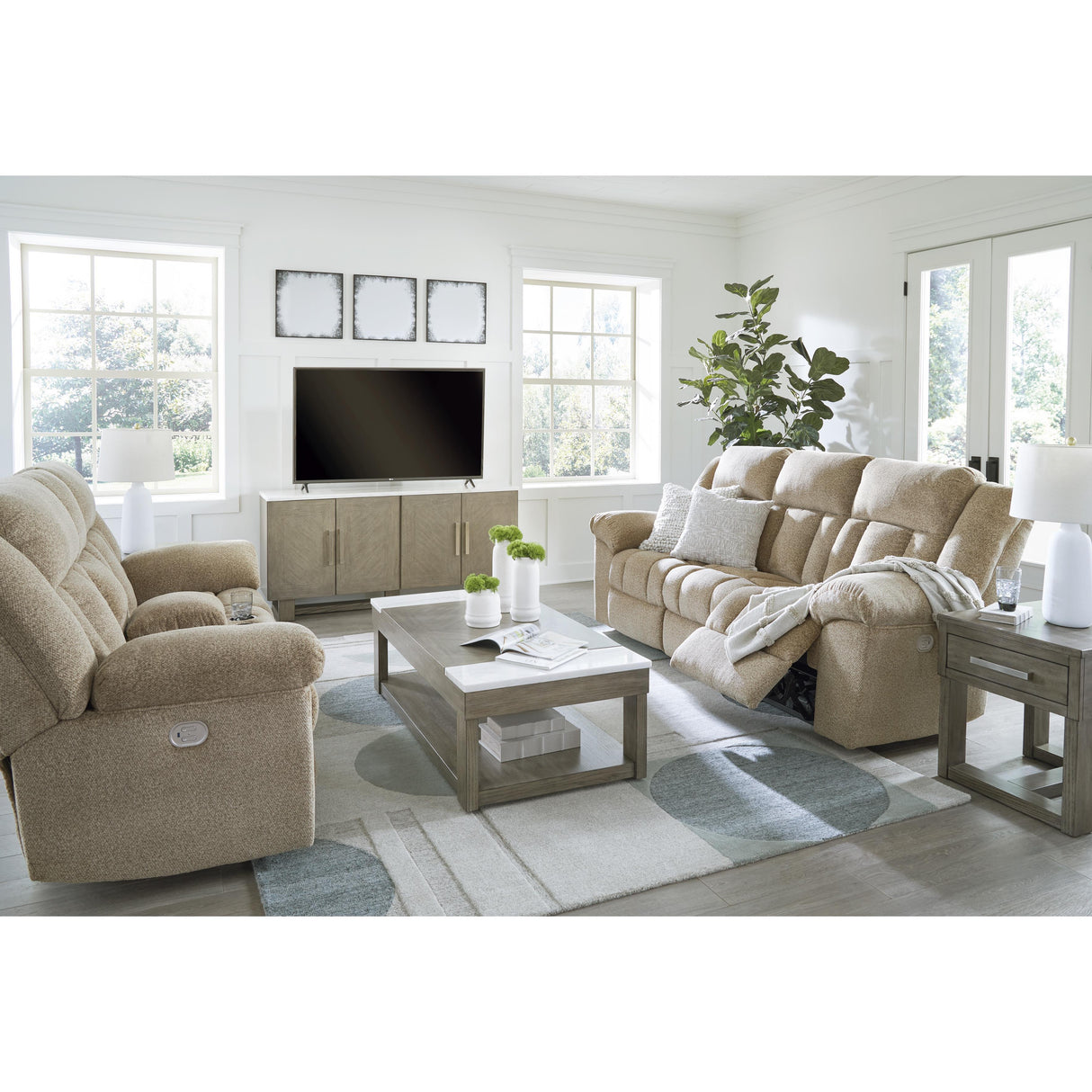 Signature Design by Ashley Tip-Off 69305U2 3 pc Power Reclining Living Room Set IMAGE 1