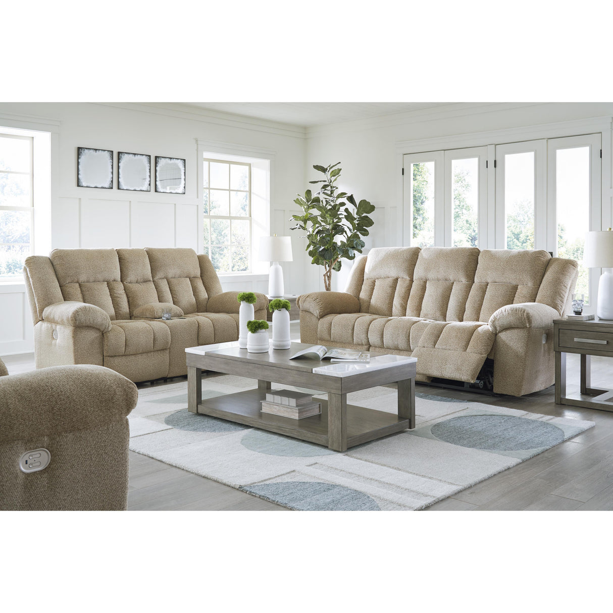 Signature Design by Ashley Tip-Off 69305U2 3 pc Power Reclining Living Room Set IMAGE 2