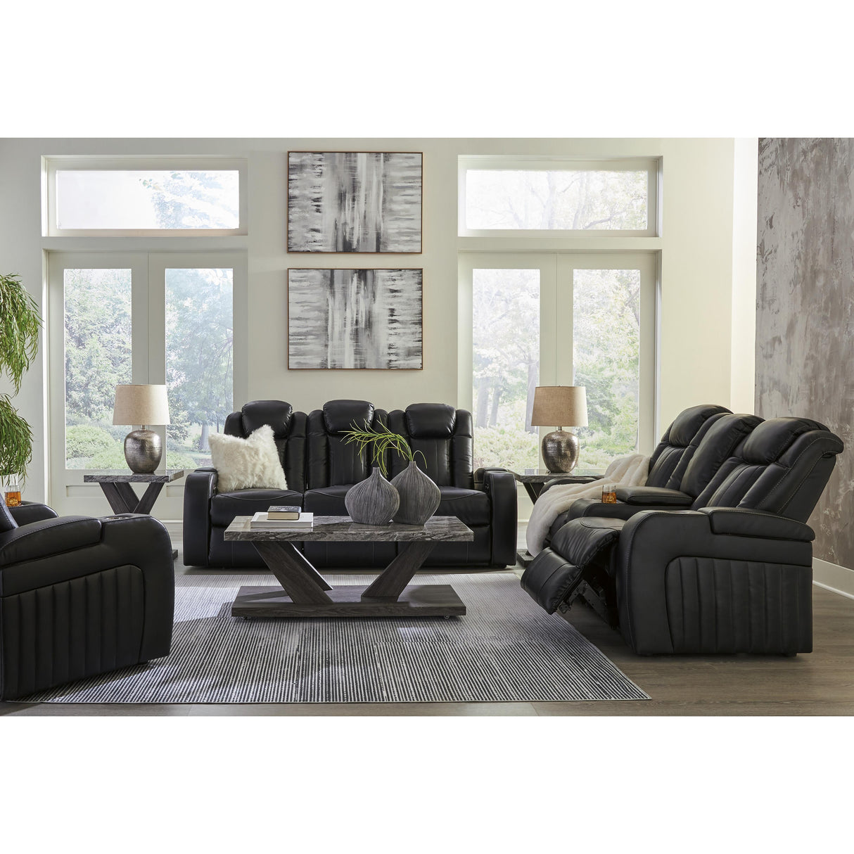 Signature Design by Ashley Caveman 90703U2 3 pc Power Reclining Living Room Set IMAGE 3