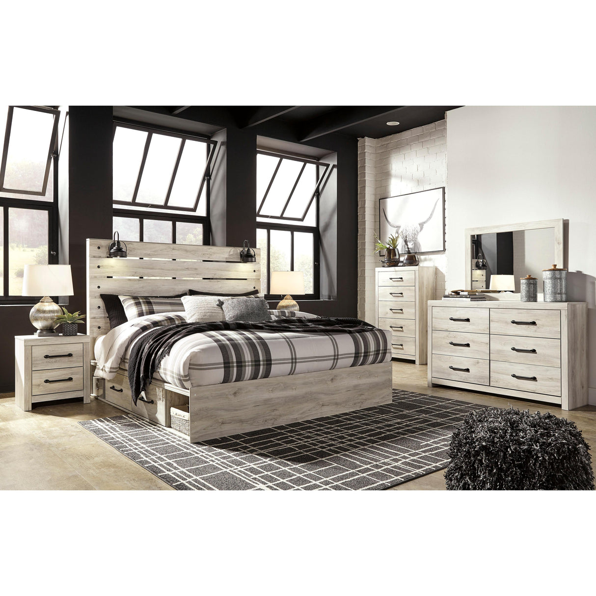 Signature Design by Ashley Cambeck B192B124 7 pc King Panel Storage Bedroom Set IMAGE 1