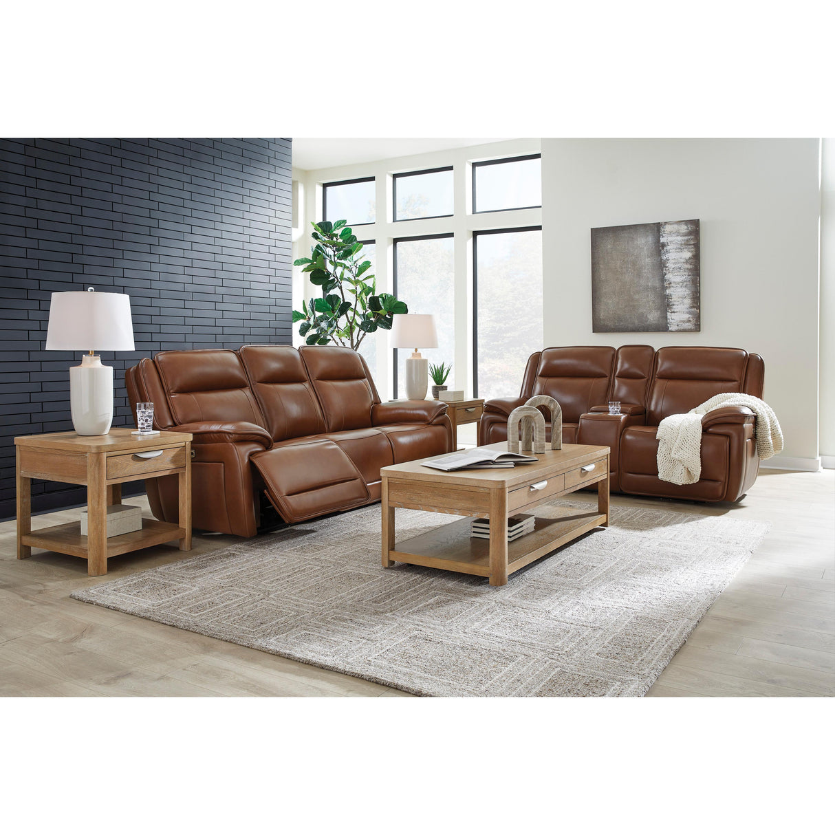 Signature Design by Ashley Healy Pier U11204U1 2 pc Power Reclining Living Room Set IMAGE 1