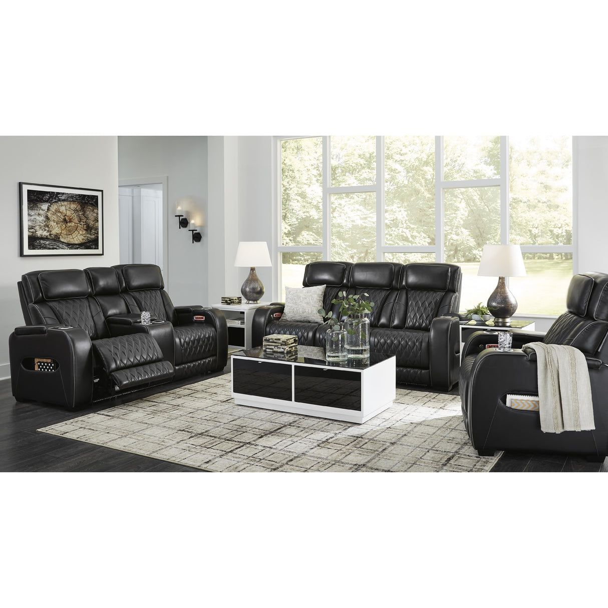 Signature Design by Ashley Boyington U27106U2 3 pc Power Reclining Living Room Set IMAGE 2