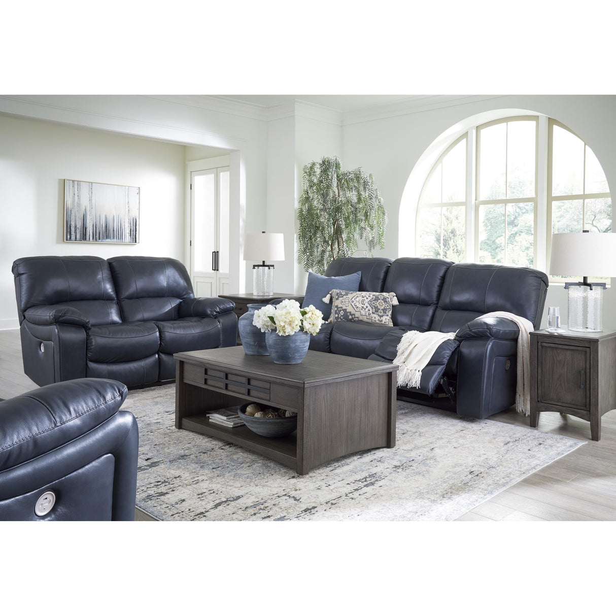 Signature Design by Ashley Leesworth U43809U2 3 pc Power Reclining Living Room Set IMAGE 3