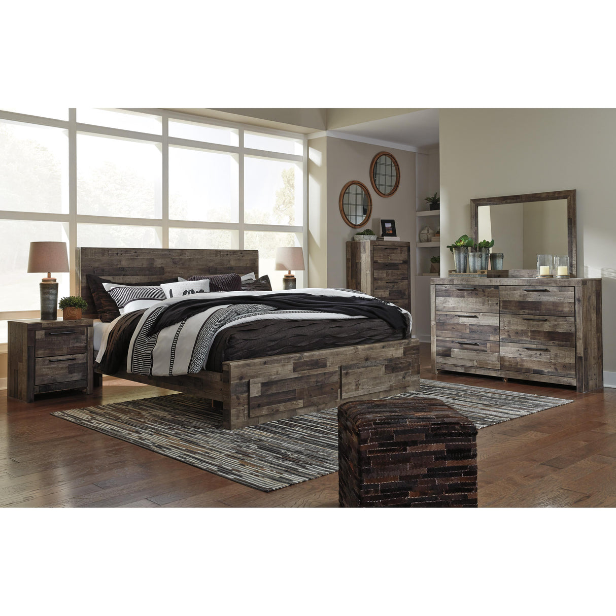 Benchcraft Derekson B200B74 7 pc King Panel Bedroom Set IMAGE 2