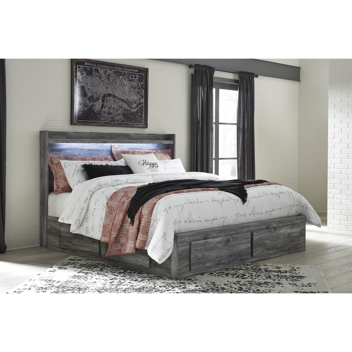 Signature Design by Ashley Baystorm B221B83 7 pc King Panel Bedroom Set IMAGE 2