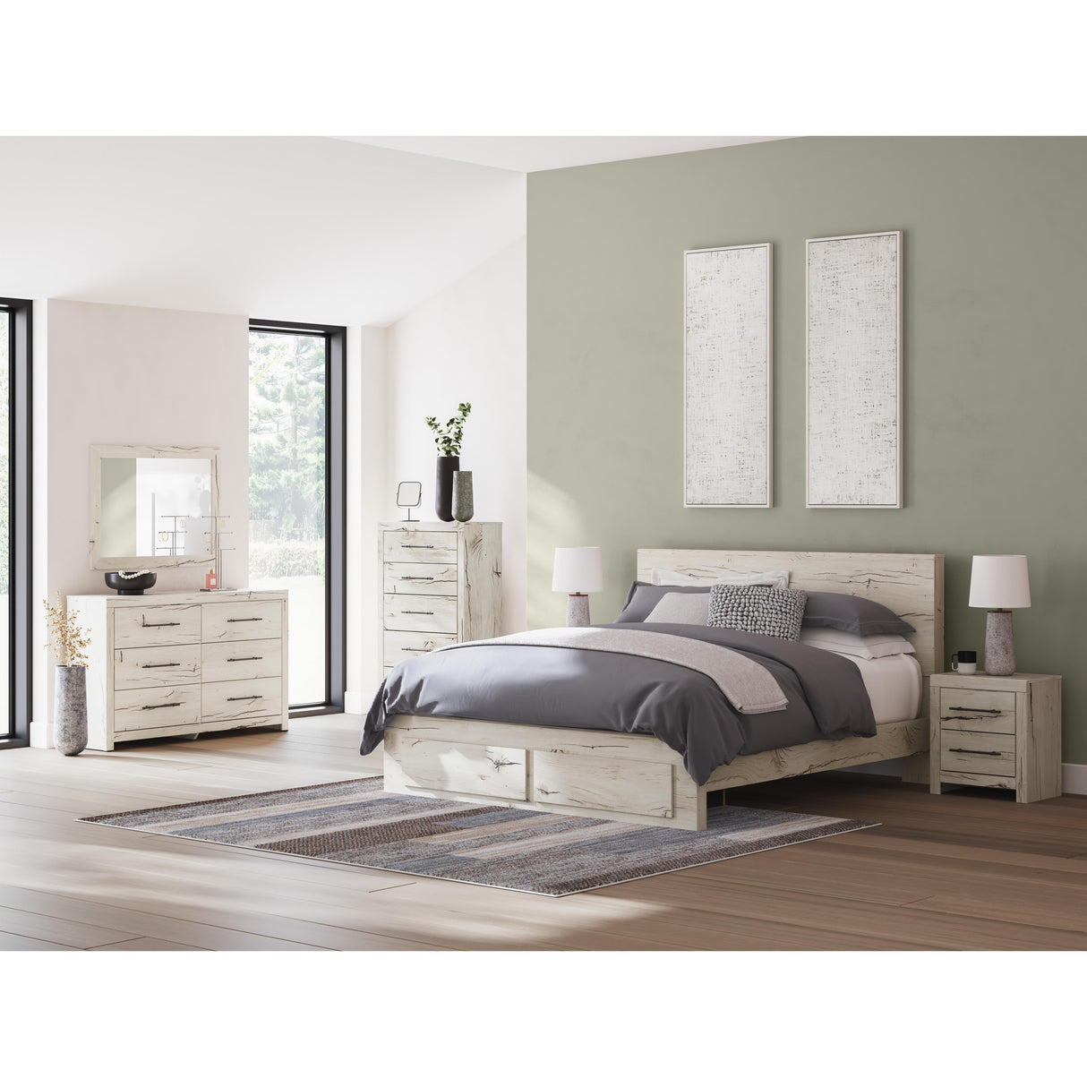 Signature Design by Ashley Lawroy B2310B46 6 pc King Panel Bedroom Set IMAGE 1