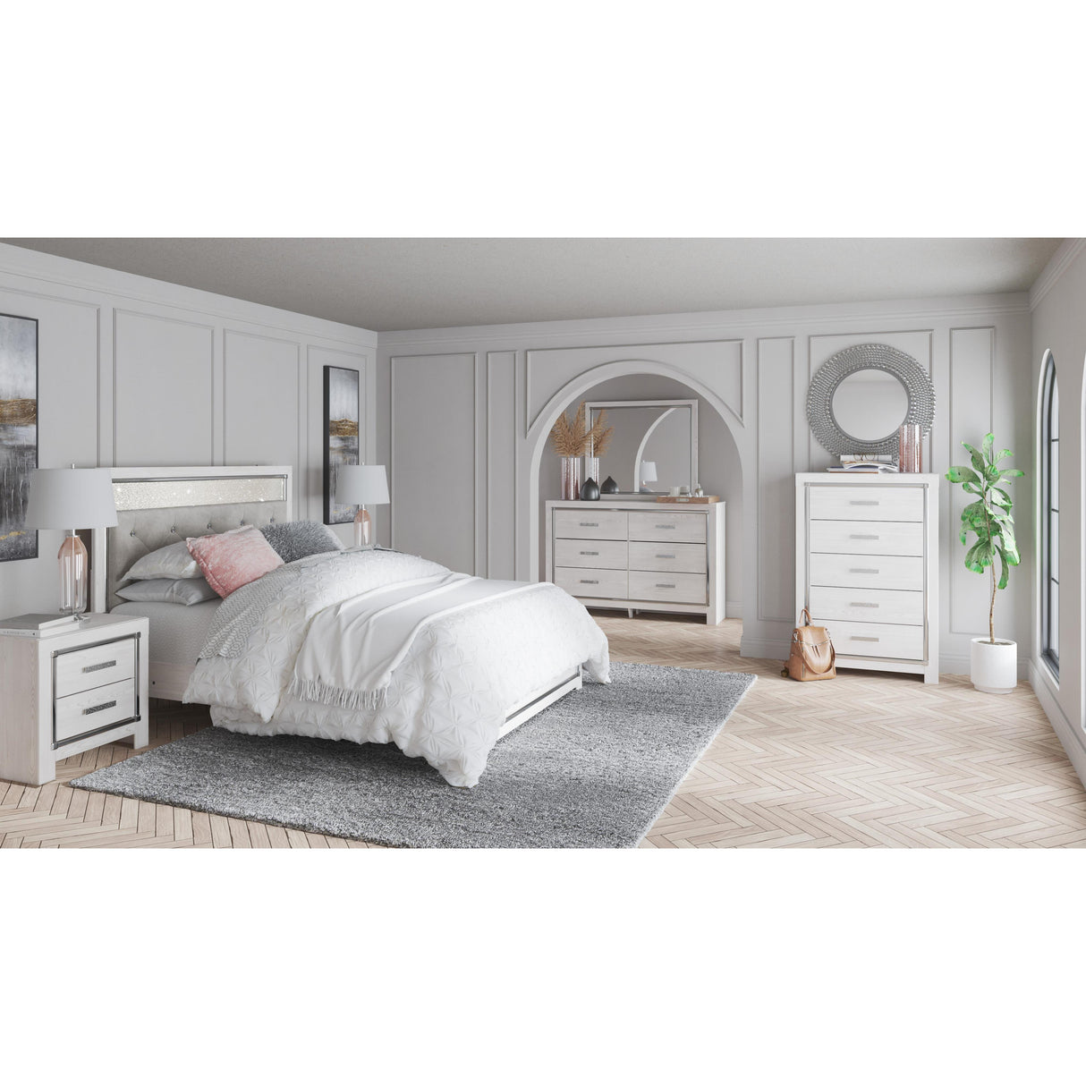 Signature Design by Ashley Altyra B2640B62 7 pc Queen Panel Bedroom Set IMAGE 1