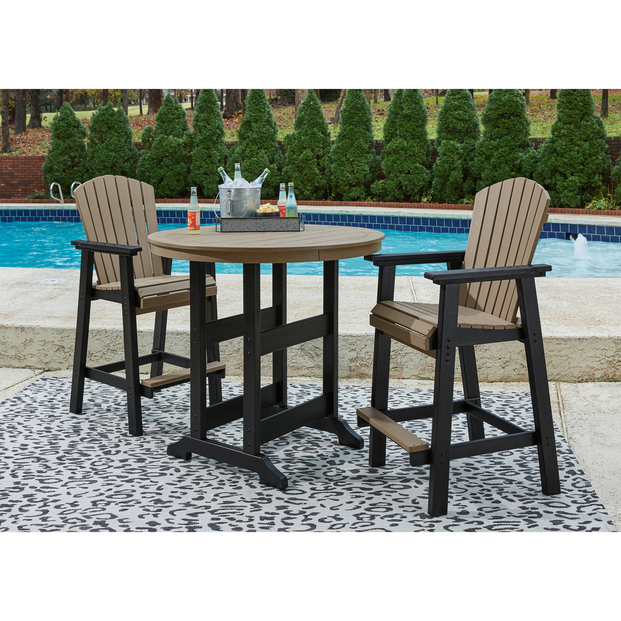 Signature Design by Ashley Fairen Trail P211P1 3-piece Outdoor Dining Set IMAGE 2