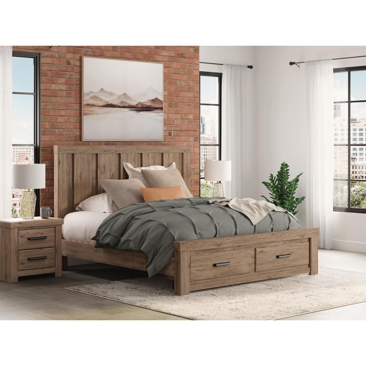 Signature Design by Ashley Oliandon PCB2844 8 pc Queen Panel Bedroom Set IMAGE 2