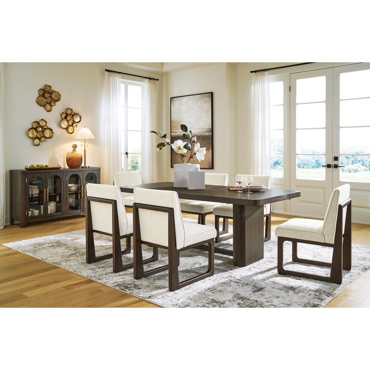 Signature Design by Ashley Radkin PCD843 8 pc Dining Set IMAGE 1