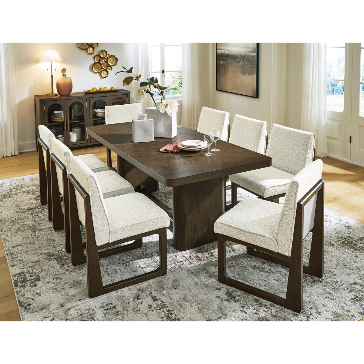 Signature Design by Ashley Radkin PCD843 10 pc Dining Set IMAGE 2
