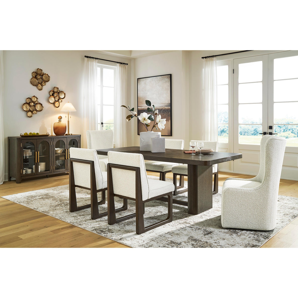 Signature Design by Ashley Radkin PCD843 8 pc Dining Set IMAGE 1