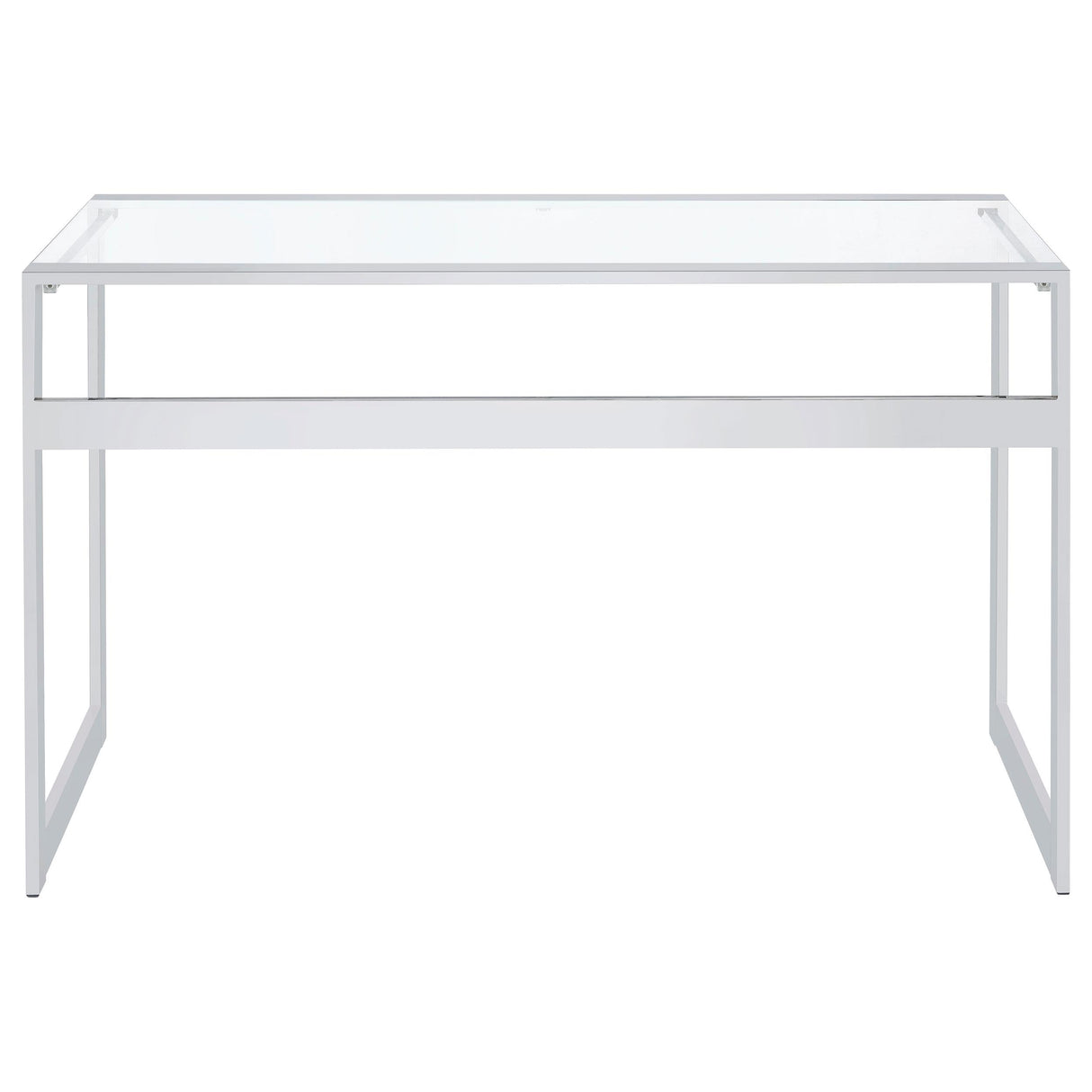 Coaster Furniture Hartford 800746 47-inch Glass Top Writing Desk - Chrome IMAGE 6