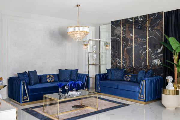 Olympia Velvet Sofa & Loveseat