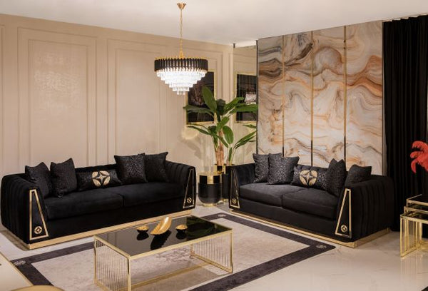 Olympia Velvet Sofa & Loveseat