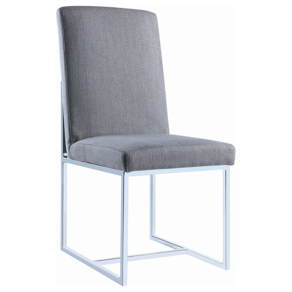 Coaster Furniture Mackinnon 107143 Upholstered Dining Side Chair - Grey (Set of 2) IMAGE 2