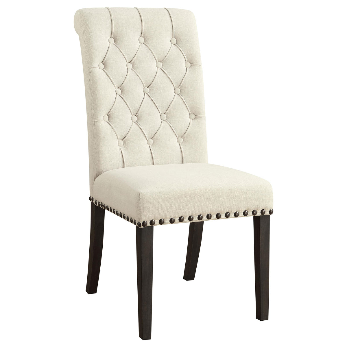 Coaster Furniture Alana 107286 Fabric Upholstered Dining Side Chair - Beige (Set of 2) IMAGE 2