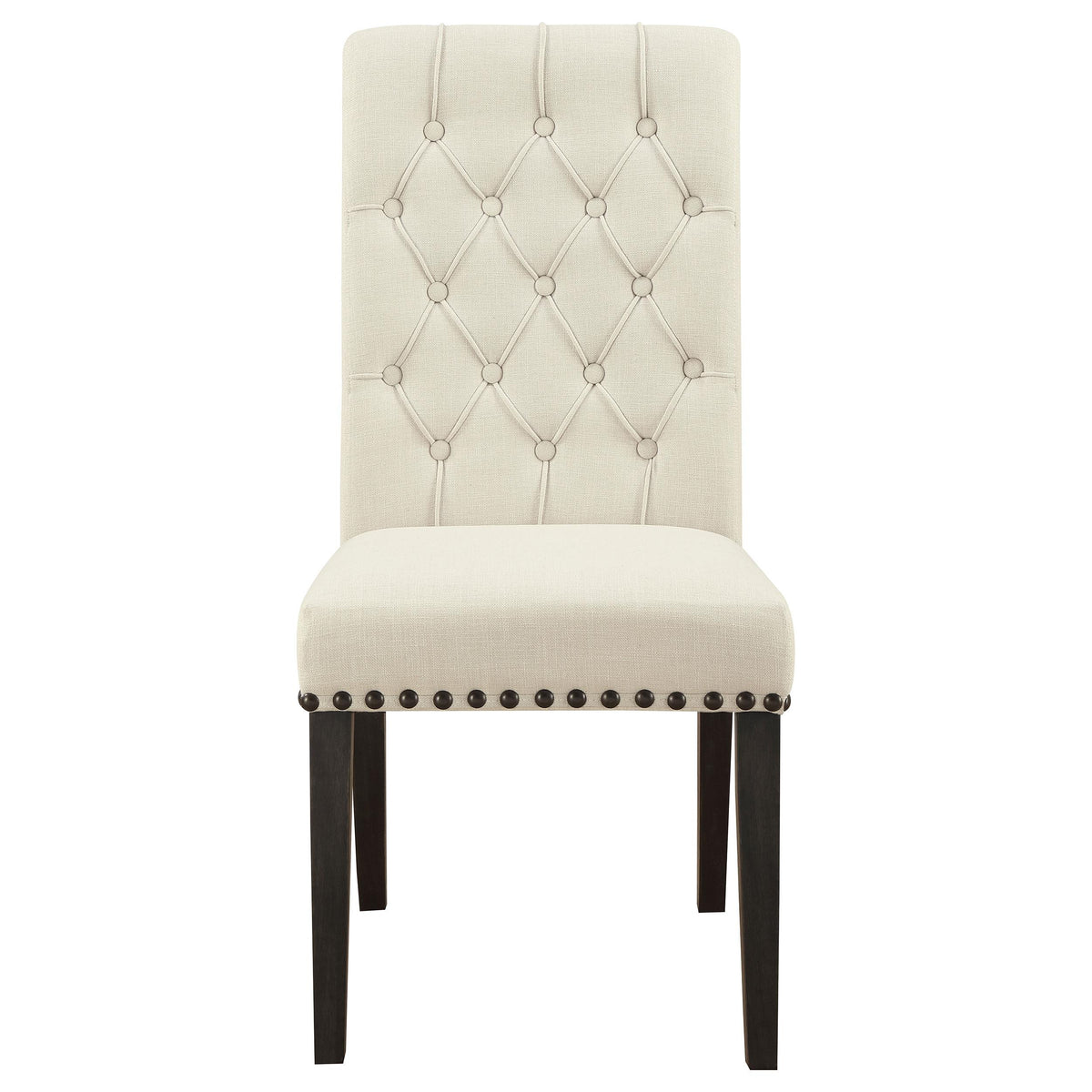 Coaster Furniture Alana 107286 Fabric Upholstered Dining Side Chair - Beige (Set of 2) IMAGE 3