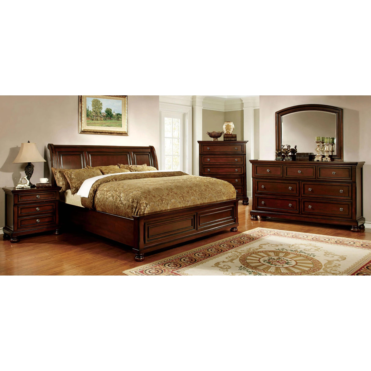 Furniture of America Northville California King Sleigh Bed CM7682CK-BED IMAGE 2