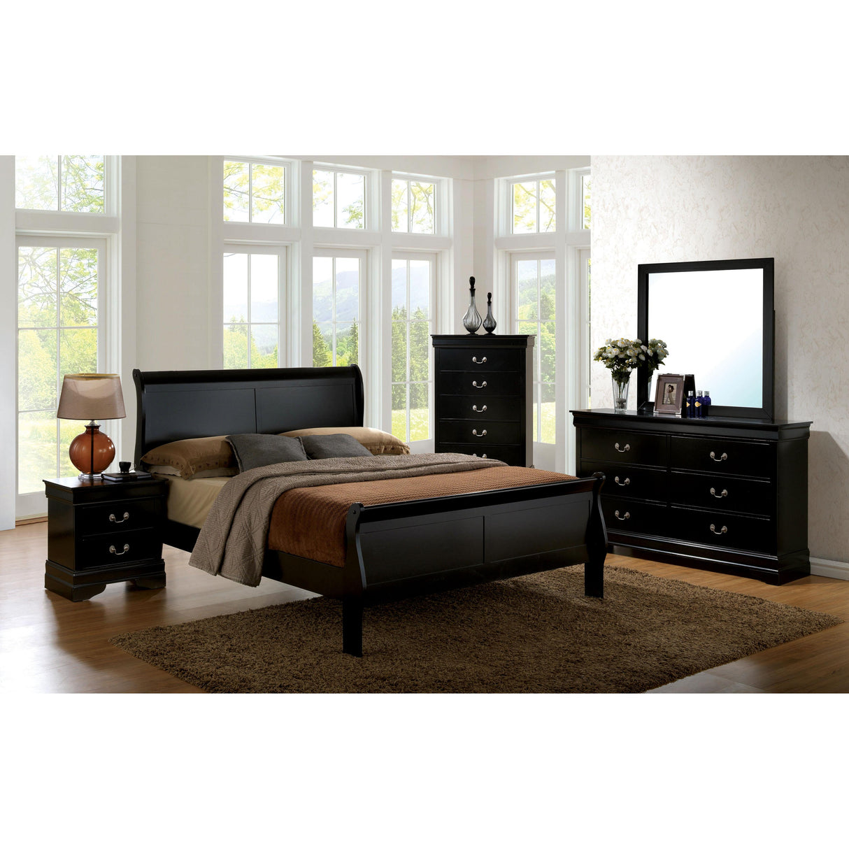 Furniture of America Louis Philippe III 6-Drawer Dresser CM7866BK-D IMAGE 3