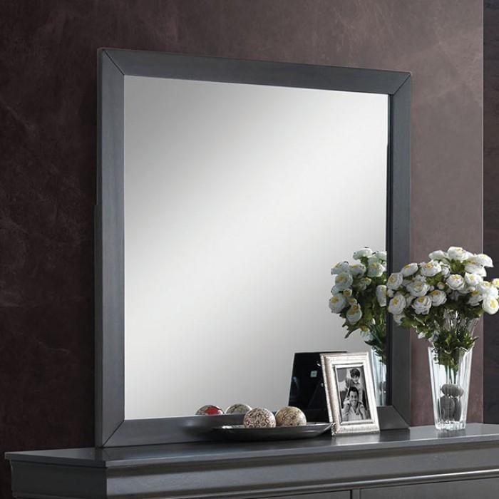 Furniture of America Louis Philippe III Dresser Mirror CM7866GY-M IMAGE 1