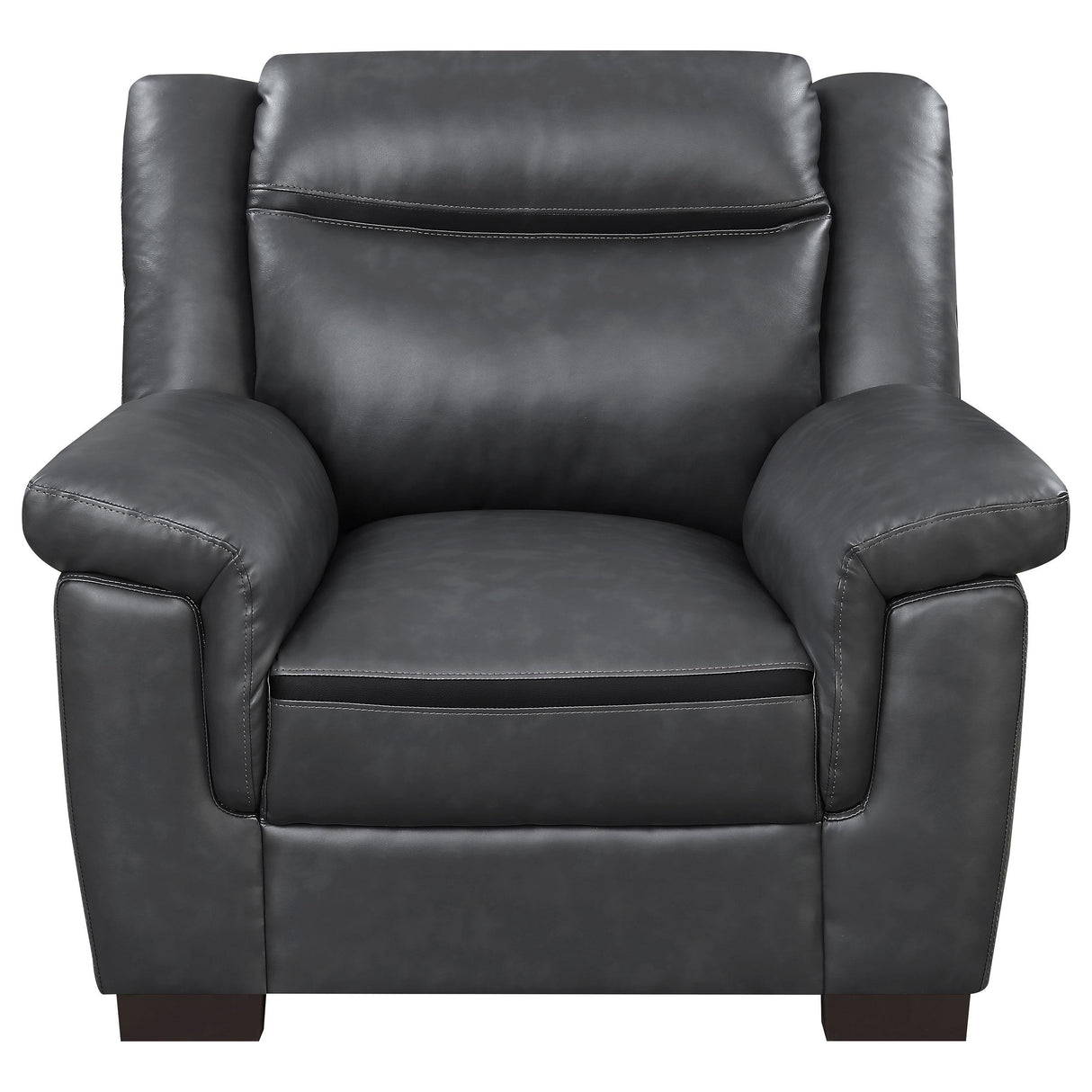 Coaster Furniture Arabella 506593 Upholstered Padded Arm Accent Chair - Grey IMAGE 2