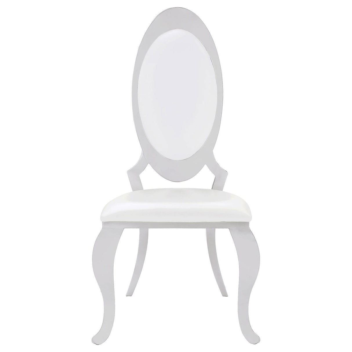 Coaster Furniture Anchorage 107872N Upholstered Dining Chair - Cream White (Set of 2) IMAGE 2