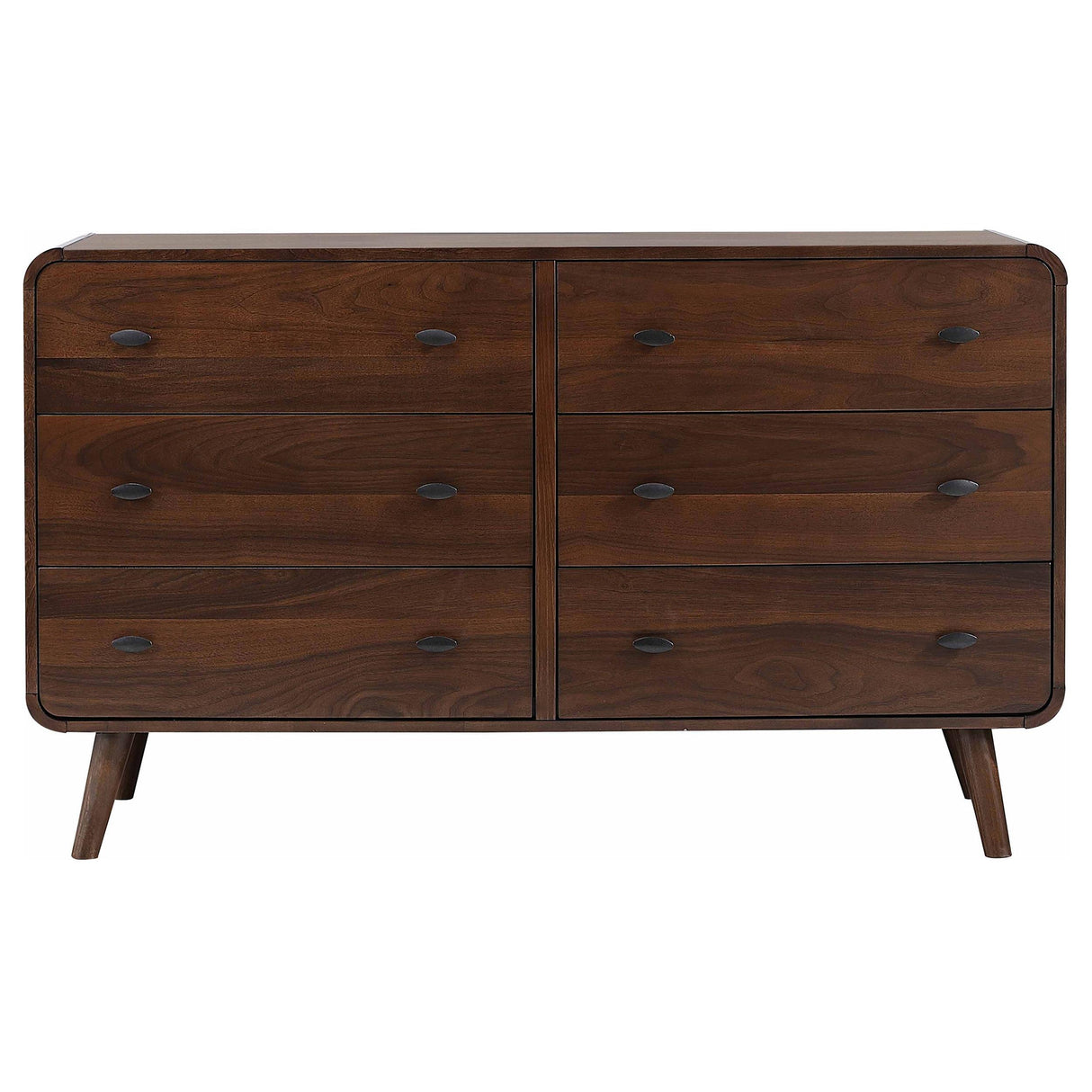 Coaster Furniture Robyn 205133 6-Drawer Bedroom Dresser - Dark Walnut IMAGE 2