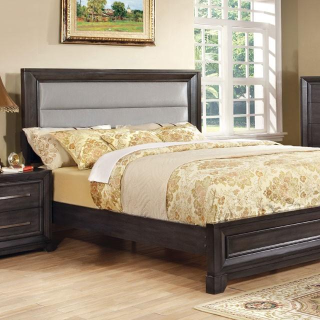 Furniture of America Bradley Queen Upholstered Platform Bed CM7790Q-BED IMAGE 1