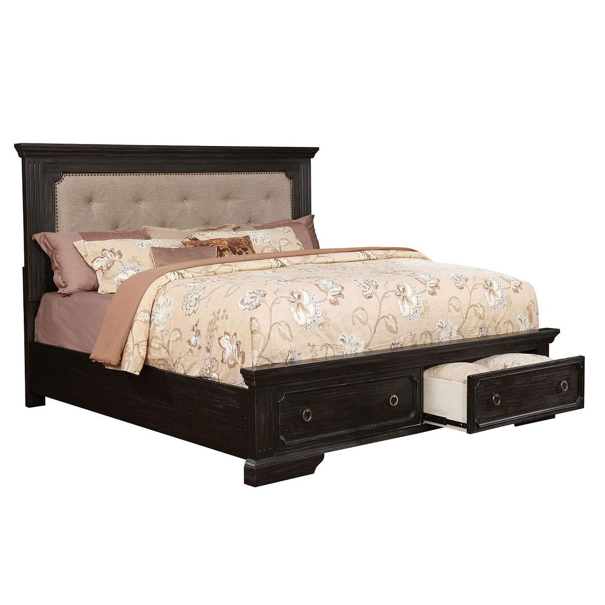 Furniture of America Roisin King Bed with storage CM7578EK-BED IMAGE 1