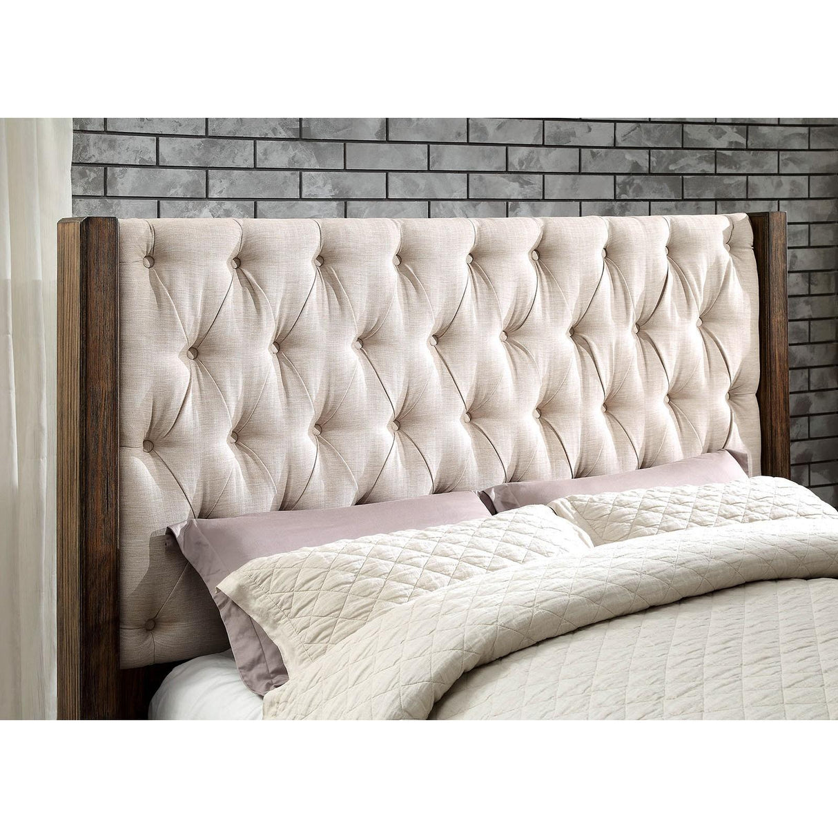 Furniture of America Hutchinson King Bed with Storage CM7577DR-EK-BED IMAGE 2