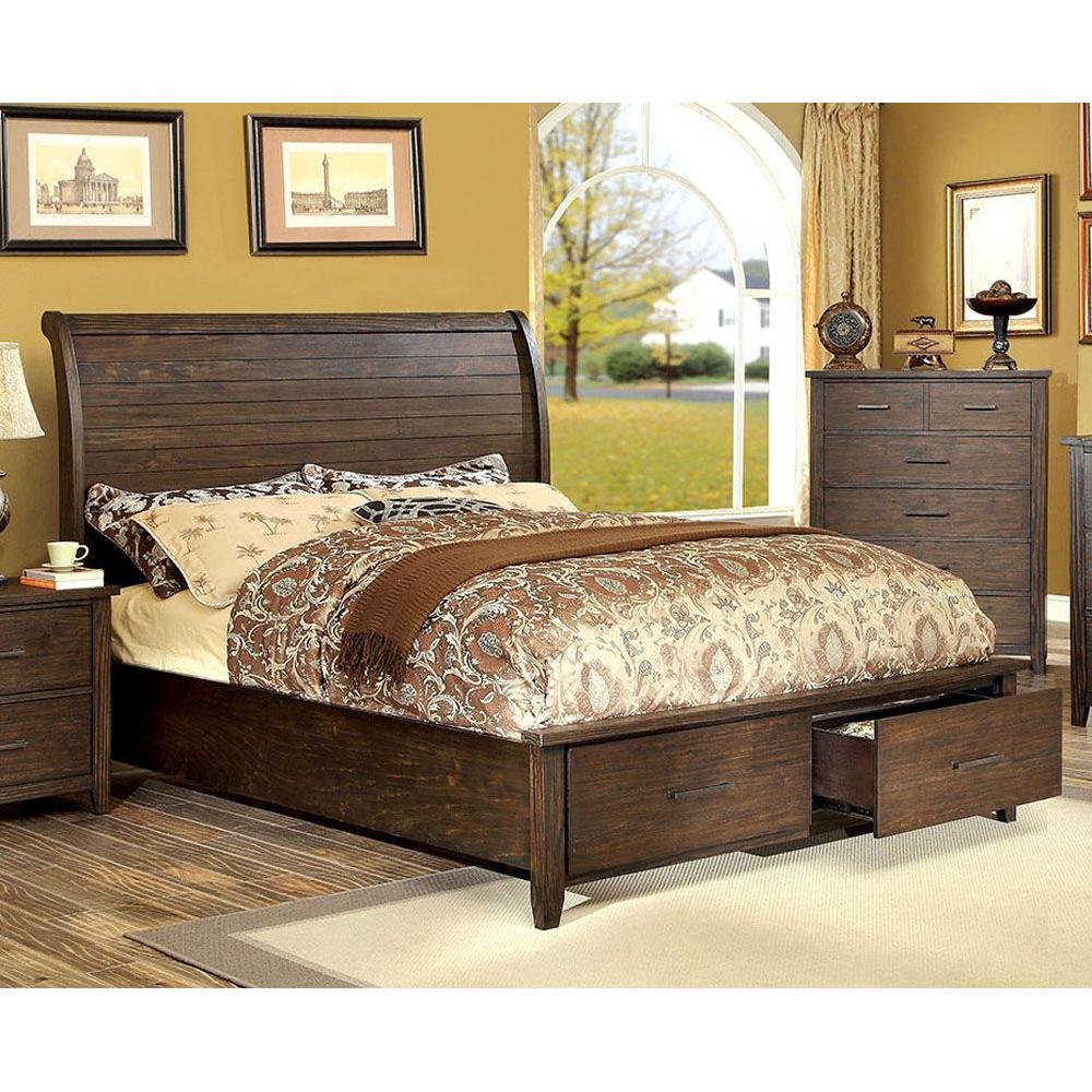 Furniture of America Ribeira Queen Panel Bed with Storage CM7252Q-BED IMAGE 2
