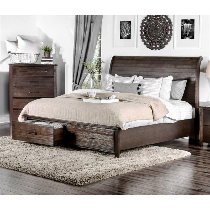 Furniture of America Ribeira Queen Panel Bed with Storage CM7252Q-BED IMAGE 3
