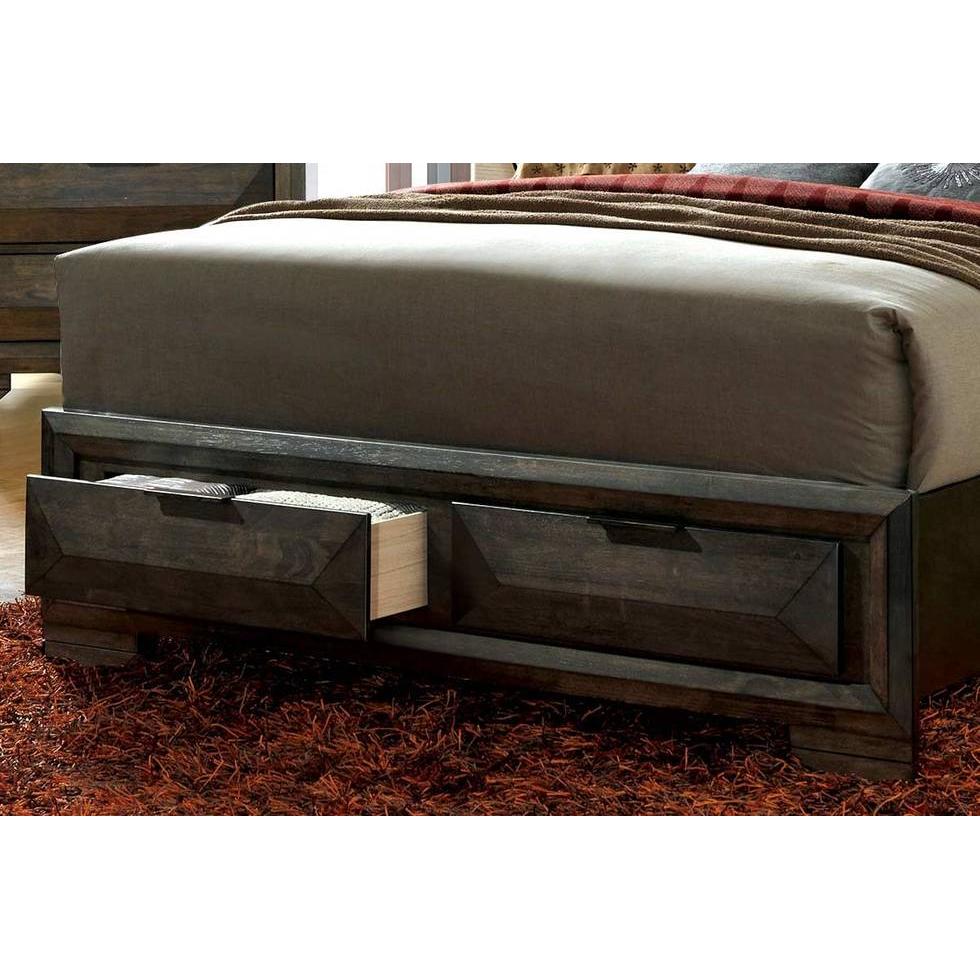 Furniture of America Nikomedes King Bookcase Bed with Storage CM7557EK-BED IMAGE 4