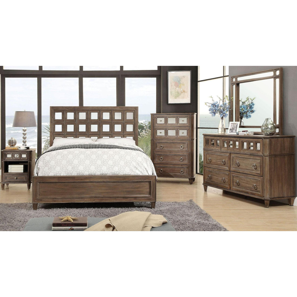 Furniture of America Frontera California King Panel Bed CM7586CK-BED IMAGE 5