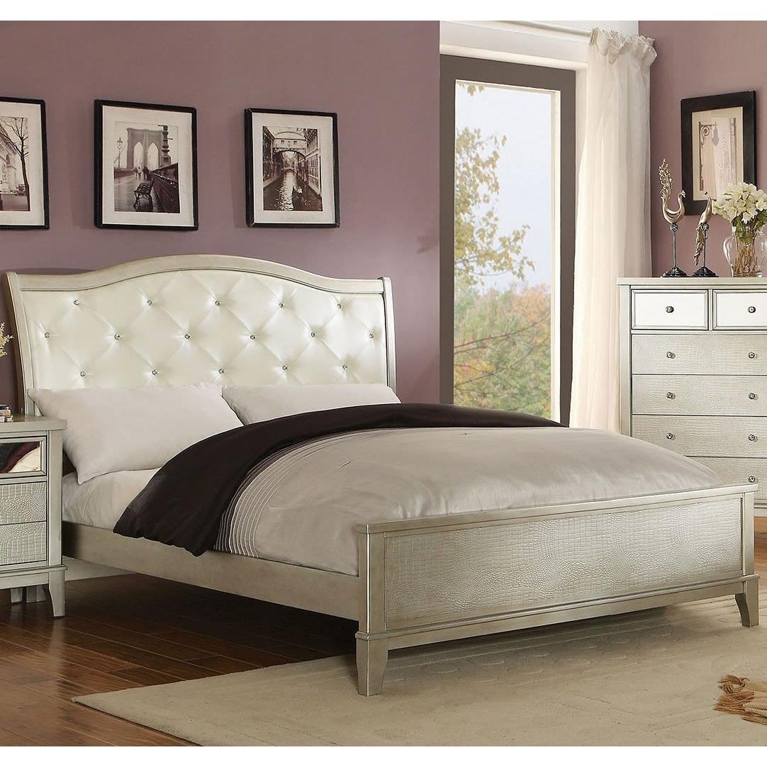 Furniture of America Adeline King Upholstered Panel Bed CM7282EK-BED IMAGE 1