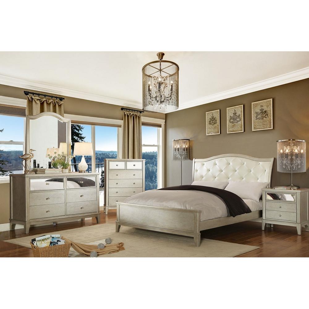 Furniture of America Adeline King Upholstered Panel Bed CM7282EK-BED IMAGE 4