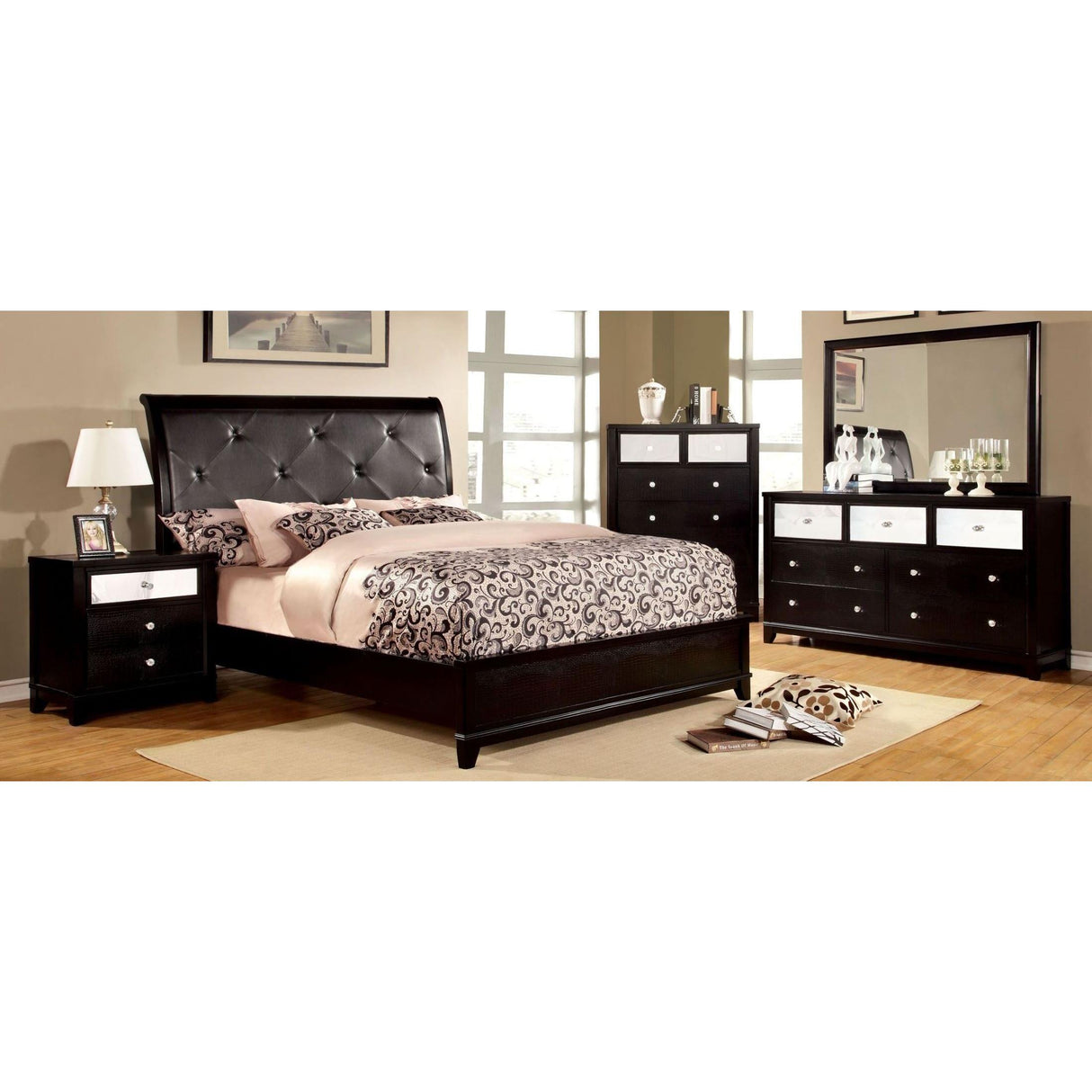 Furniture of America Bryant California King Upholstered Bed CM7288CK-BED IMAGE 2