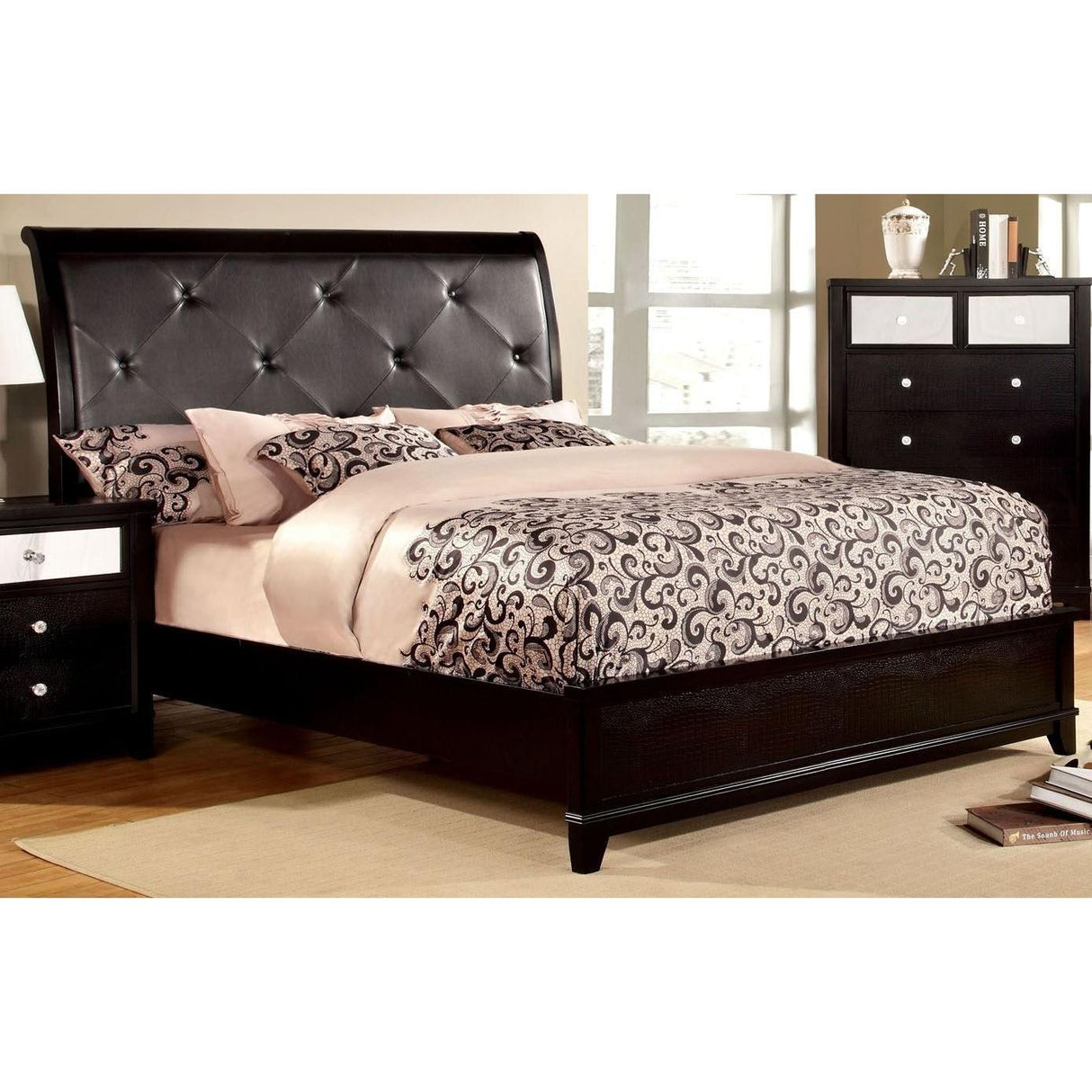 Furniture of America Bryant King Upholstered Bed CM7288EK-BED IMAGE 1