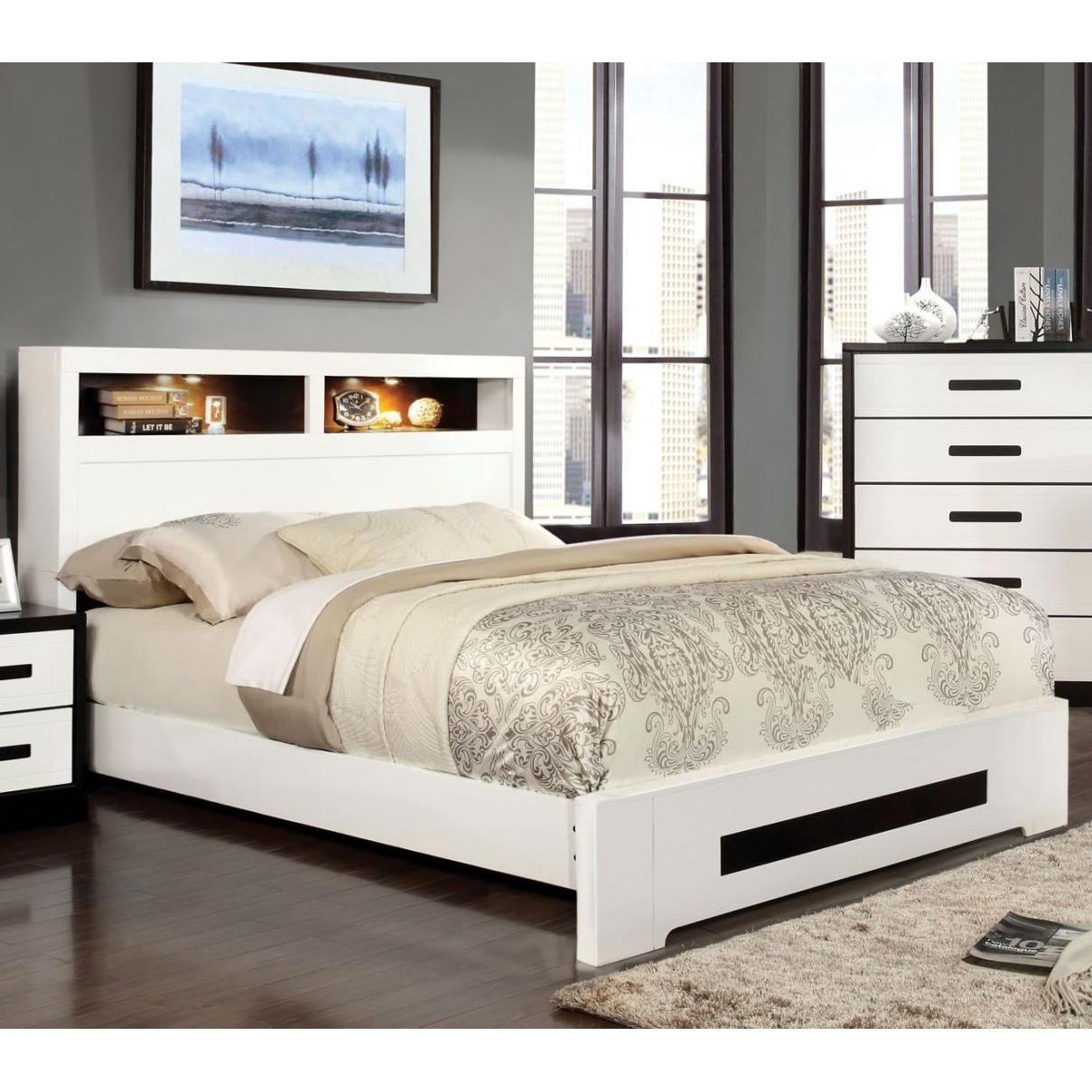 Furniture of America Rutger King Bookcase Bed CM7297EK-BED IMAGE 1